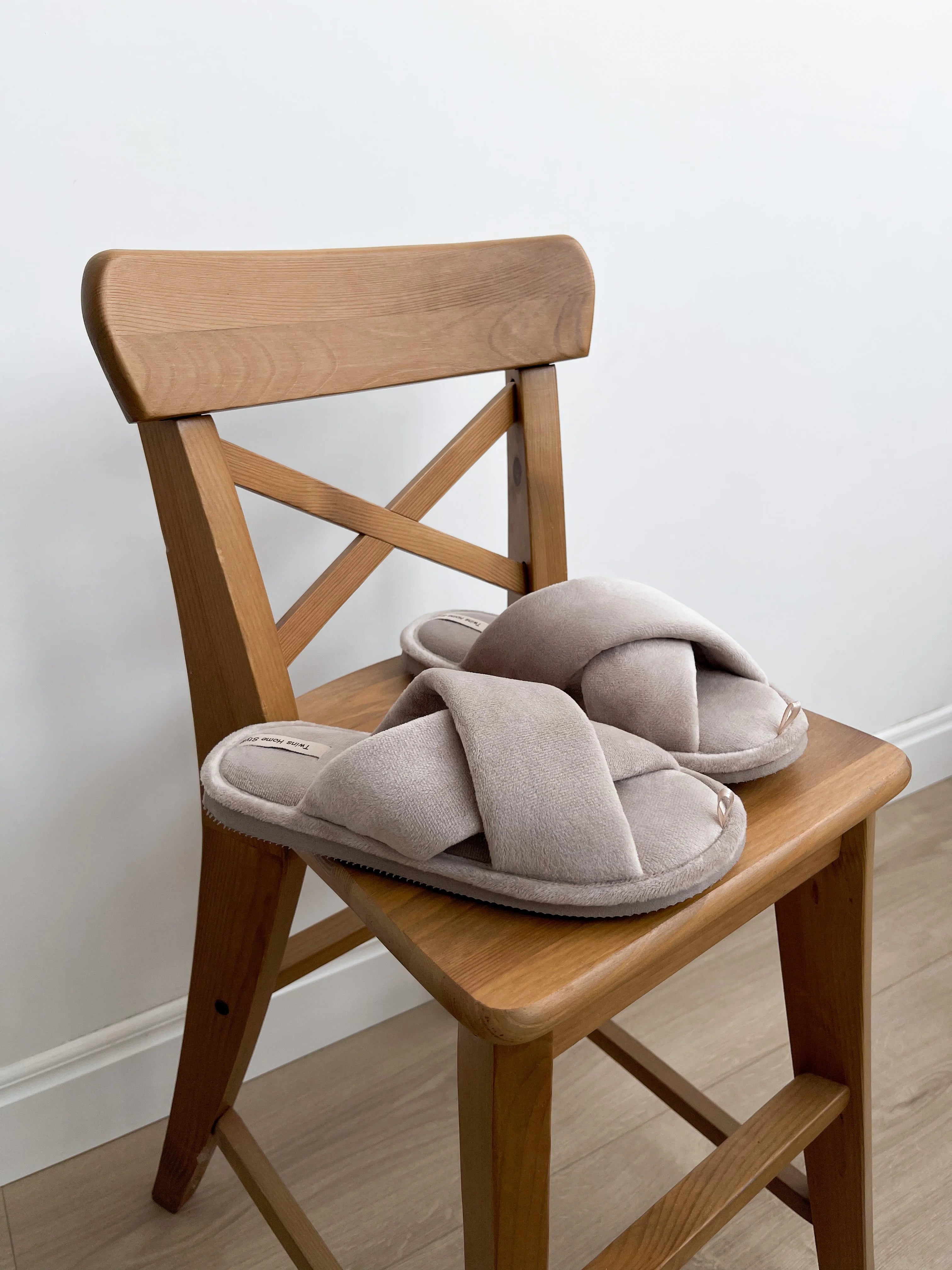 Women's slippers HS-VL velour Latte