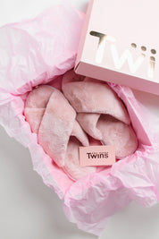 Women's slippers HS-LUX fur cross pink