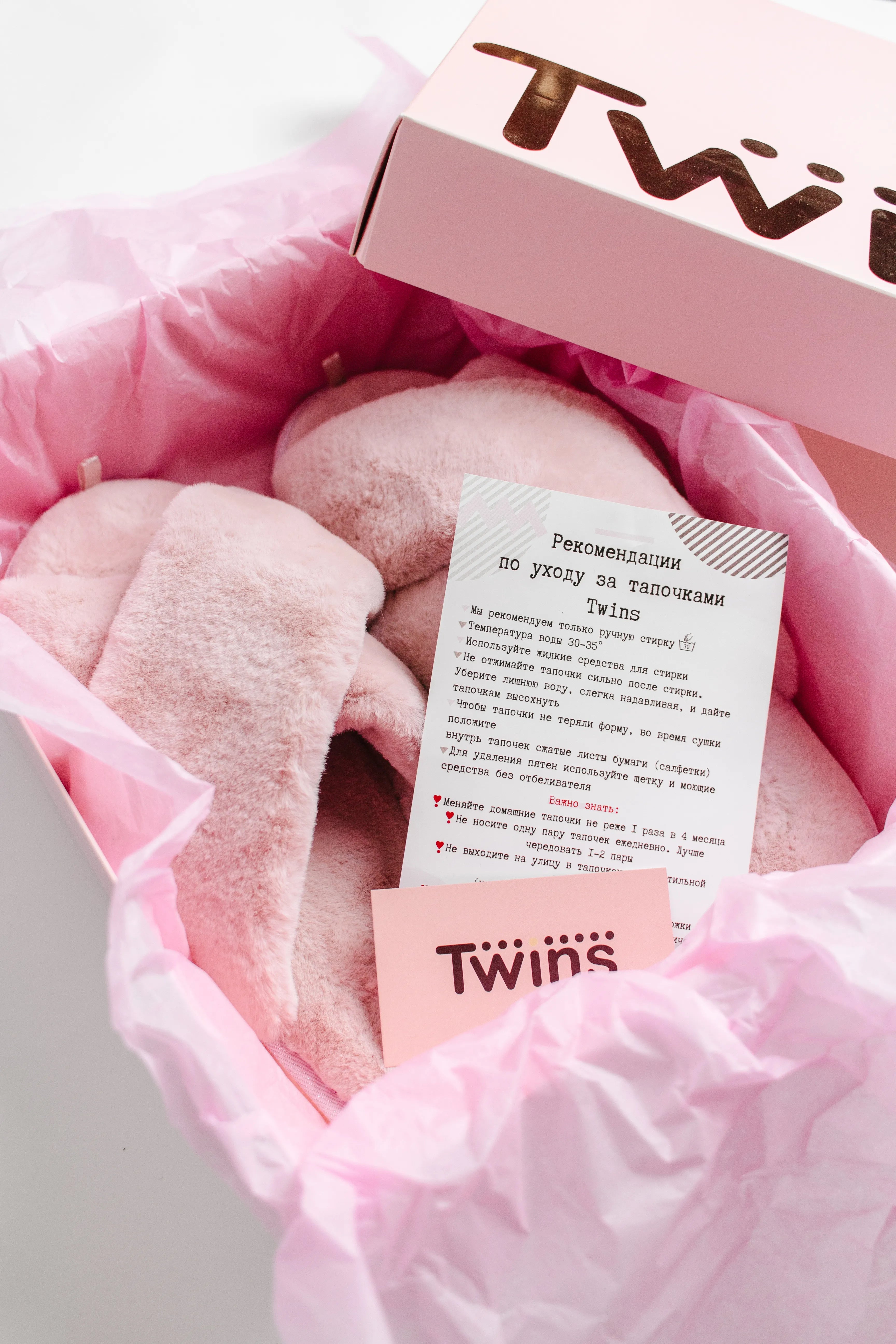 Women's slippers HS-LUX fur cross pink