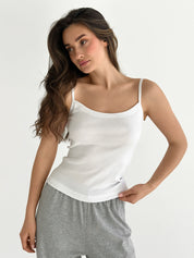 Knitwear “Tenderness” Tank Top White