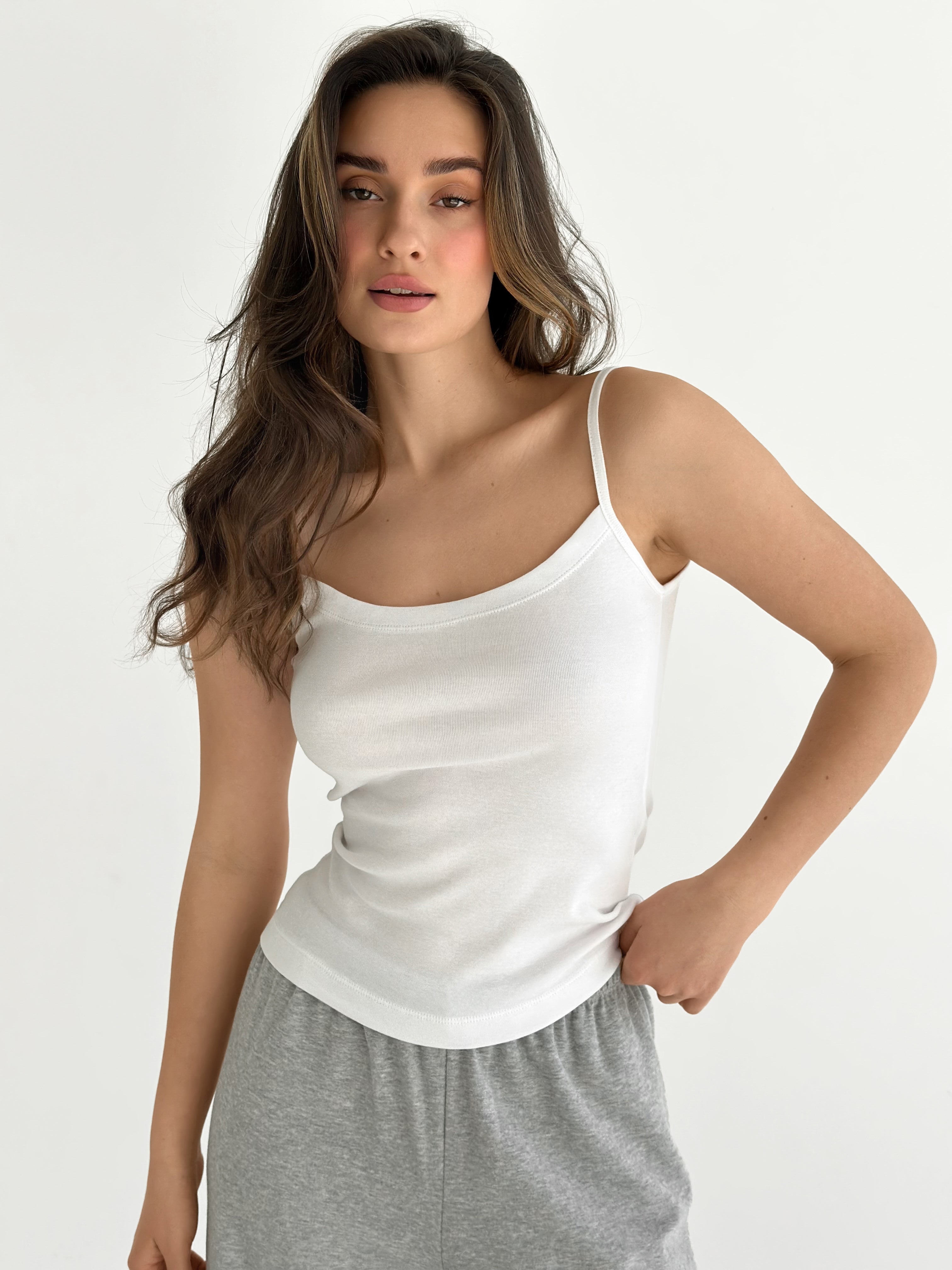 Knitwear “Tenderness” Tank Top White
