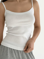 Knitwear “Tenderness” Tank Top White