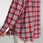 Flannel Shirt milky "small red and blue check"
