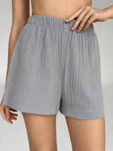 Muslin Shorts Mono gray 2-ply