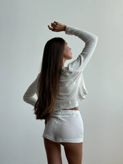 Ribbed longsleeve milk