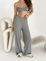 Ribana wide pants anthracite