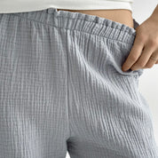 Muslin Pants Mono gray 2-ply.
