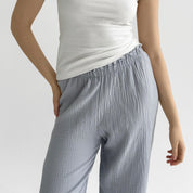 Muslin Pants Mono gray 2-ply.