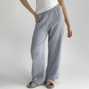 Muslin Pants Mono gray 2-ply.