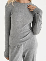 Ribana longsleeve (without button) anthracite