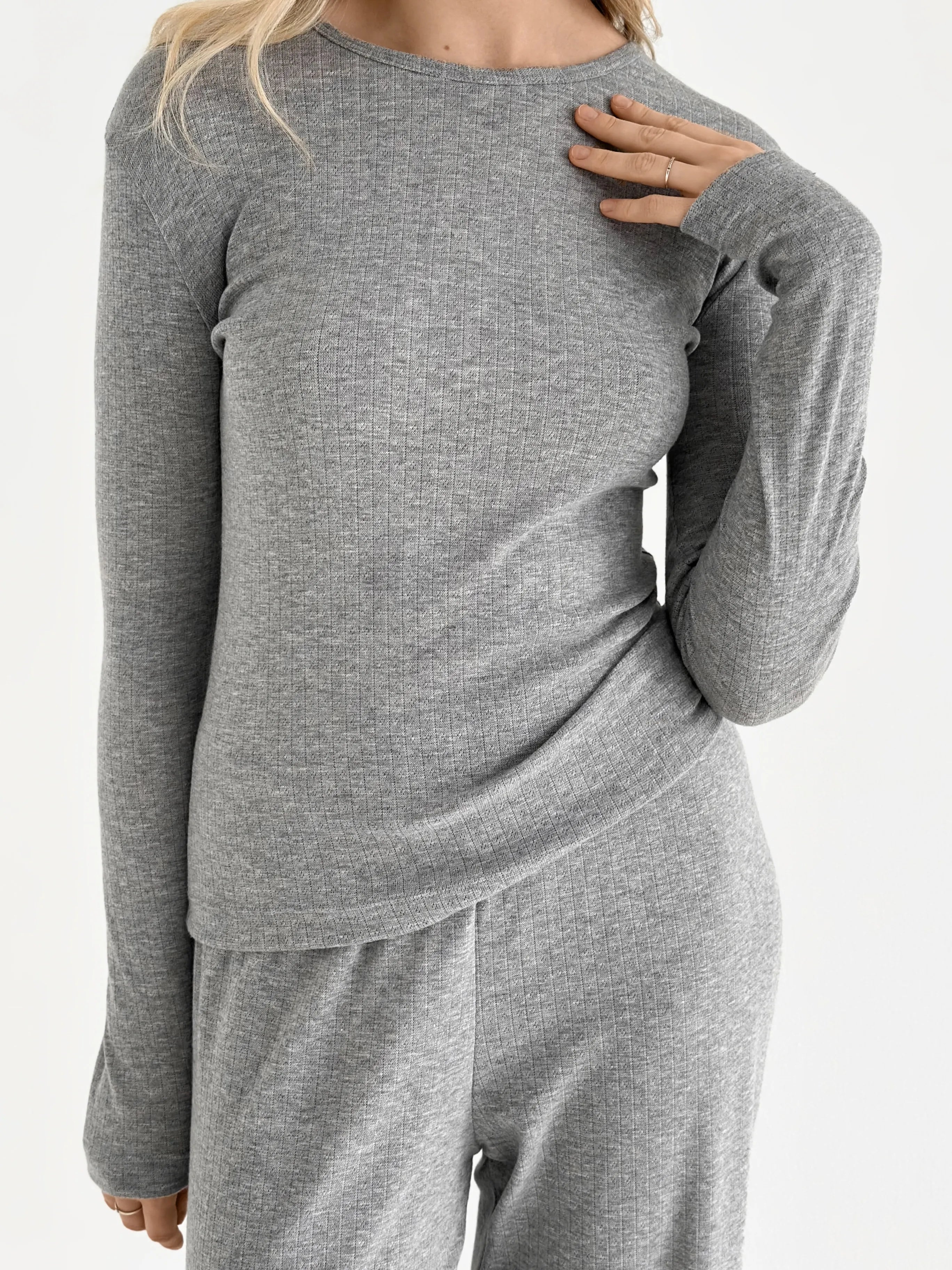 Ribana longsleeve (without button) anthracite