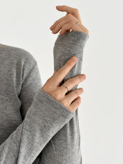 Ribana longsleeve (without button) anthracite