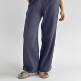 Muslin Pants Mono light blue 2-ply.
