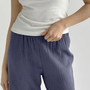 Muslin Pants Mono light blue 2-ply.