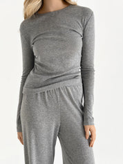 Ribana longsleeve (without button) anthracite