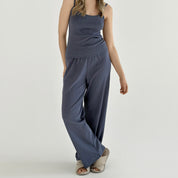Ribbed tank top blue