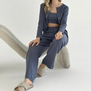 Ribana wide pants blue