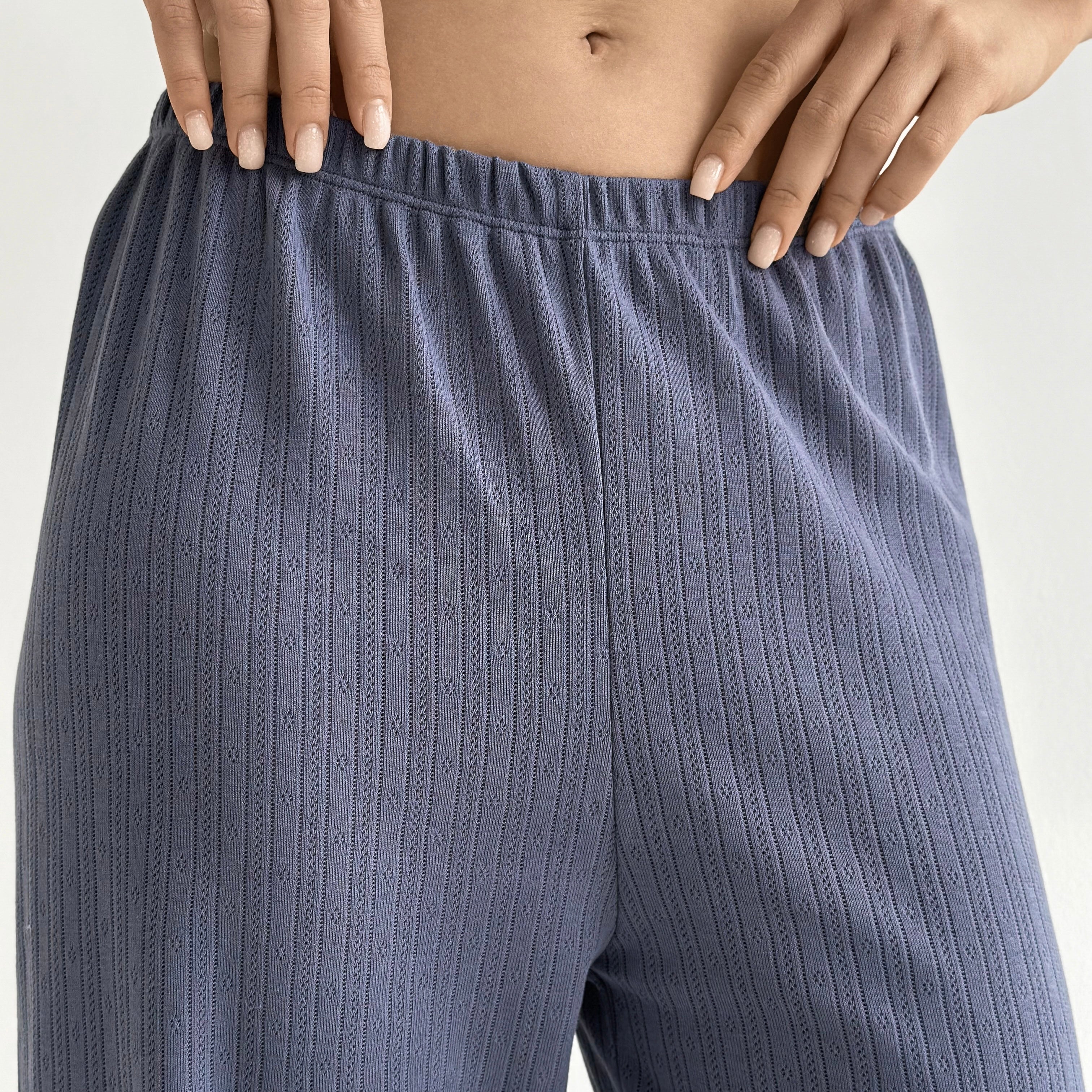 Ribana wide pants blue