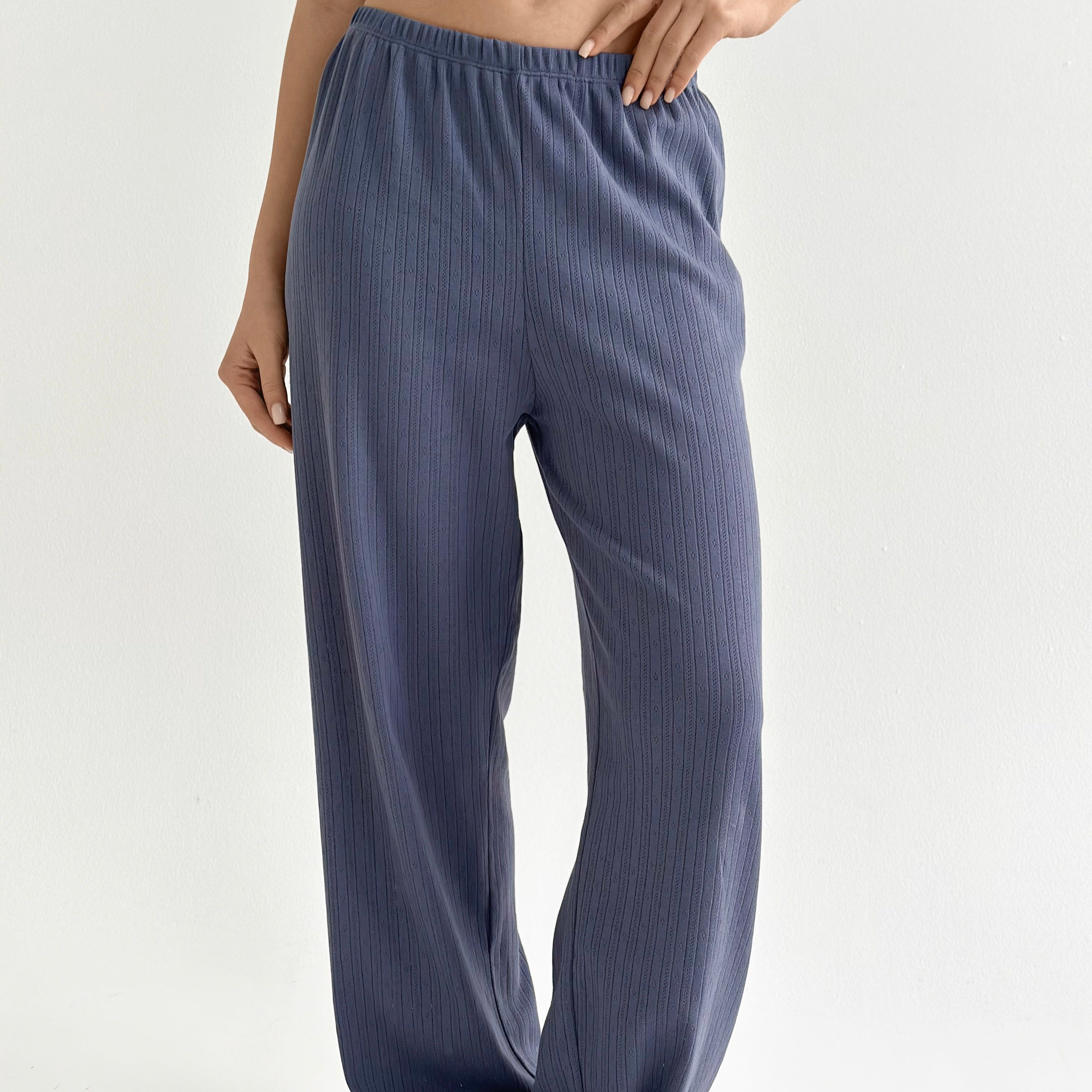 Ribana wide pants blue
