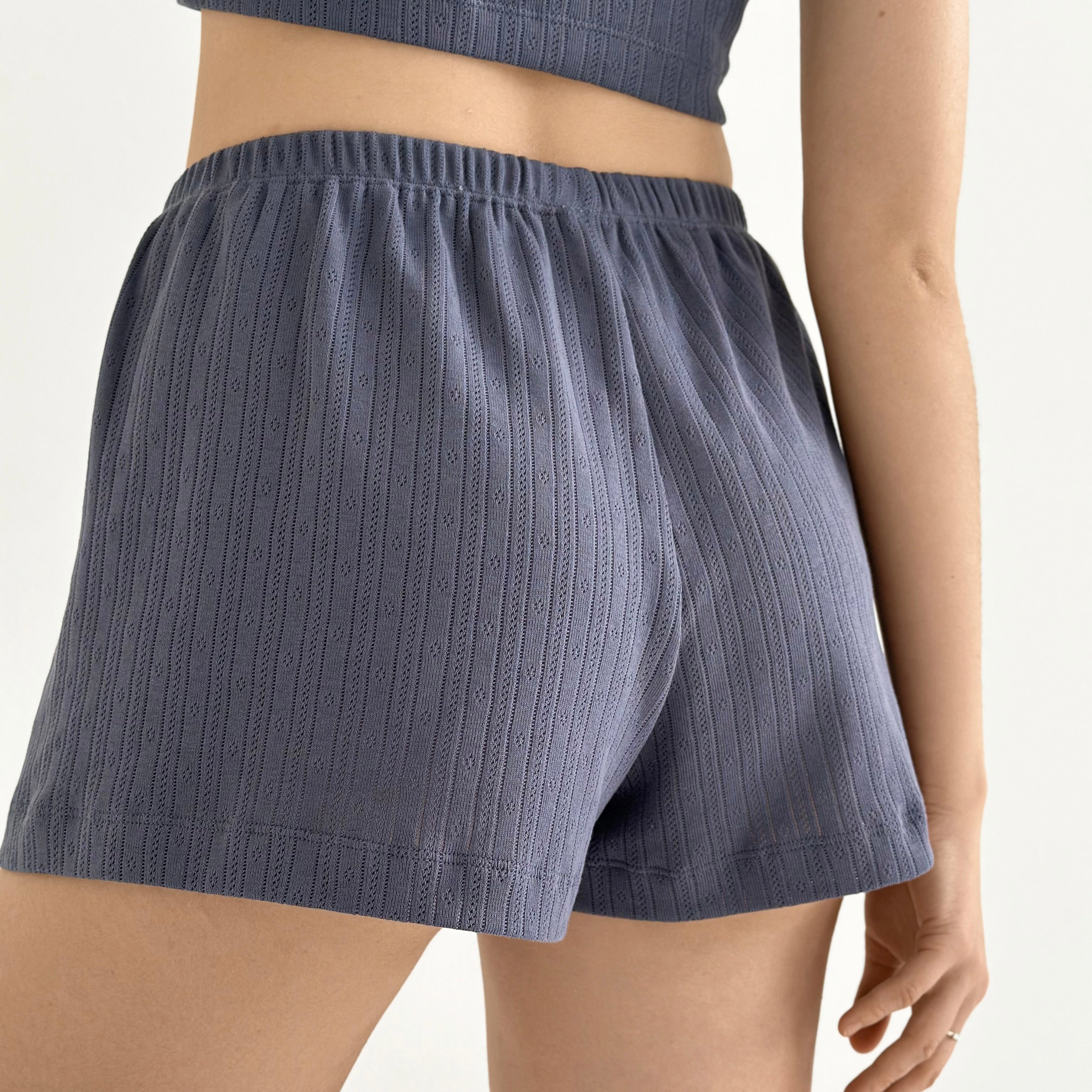 Ribana shorts with gusset blue