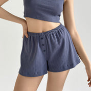 Ribana shorts with gusset blue