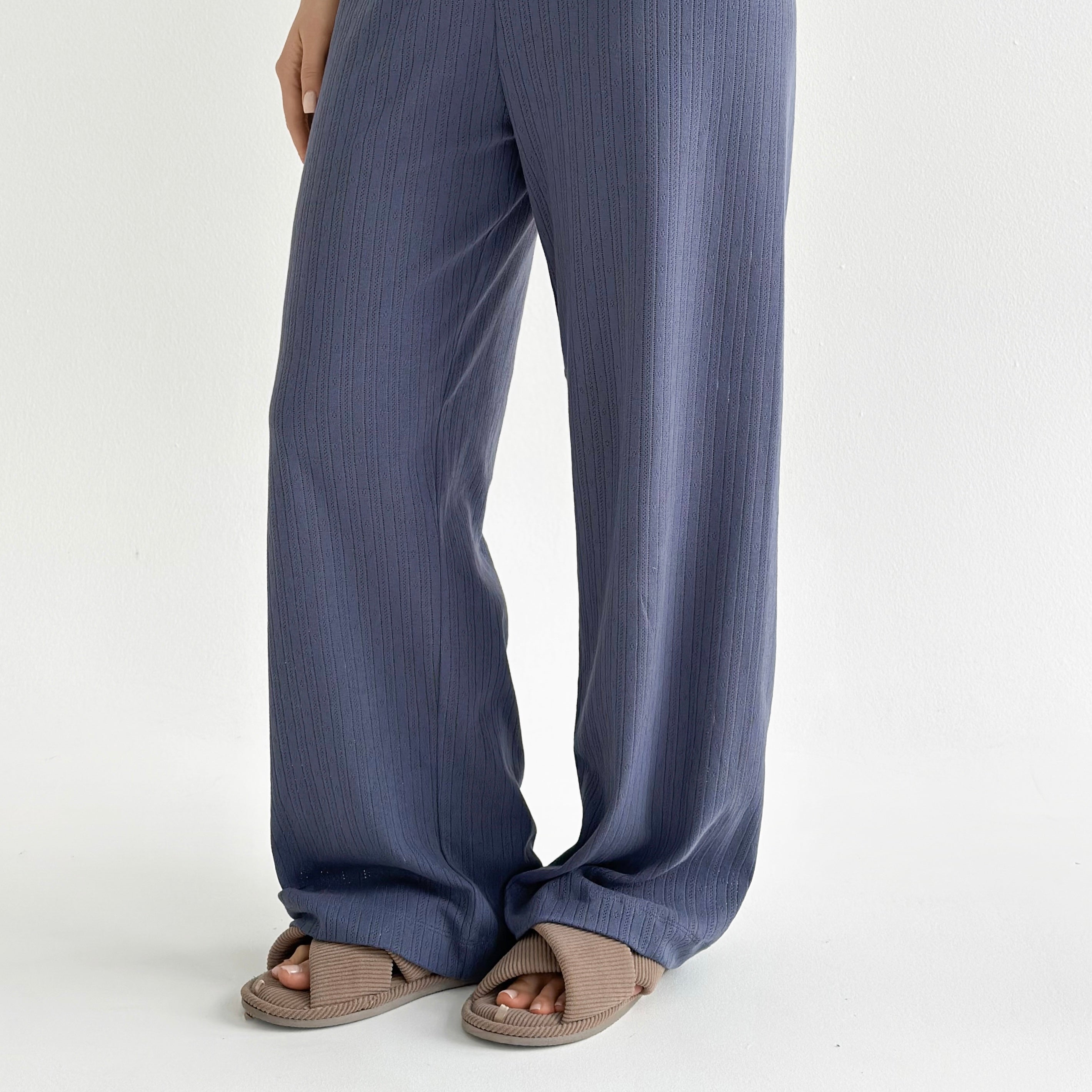 Ribana wide pants blue