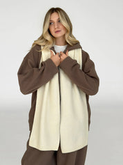 Knitted scarf milky