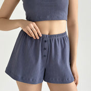 Ribana shorts with gusset blue
