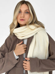 Knitted scarf milky