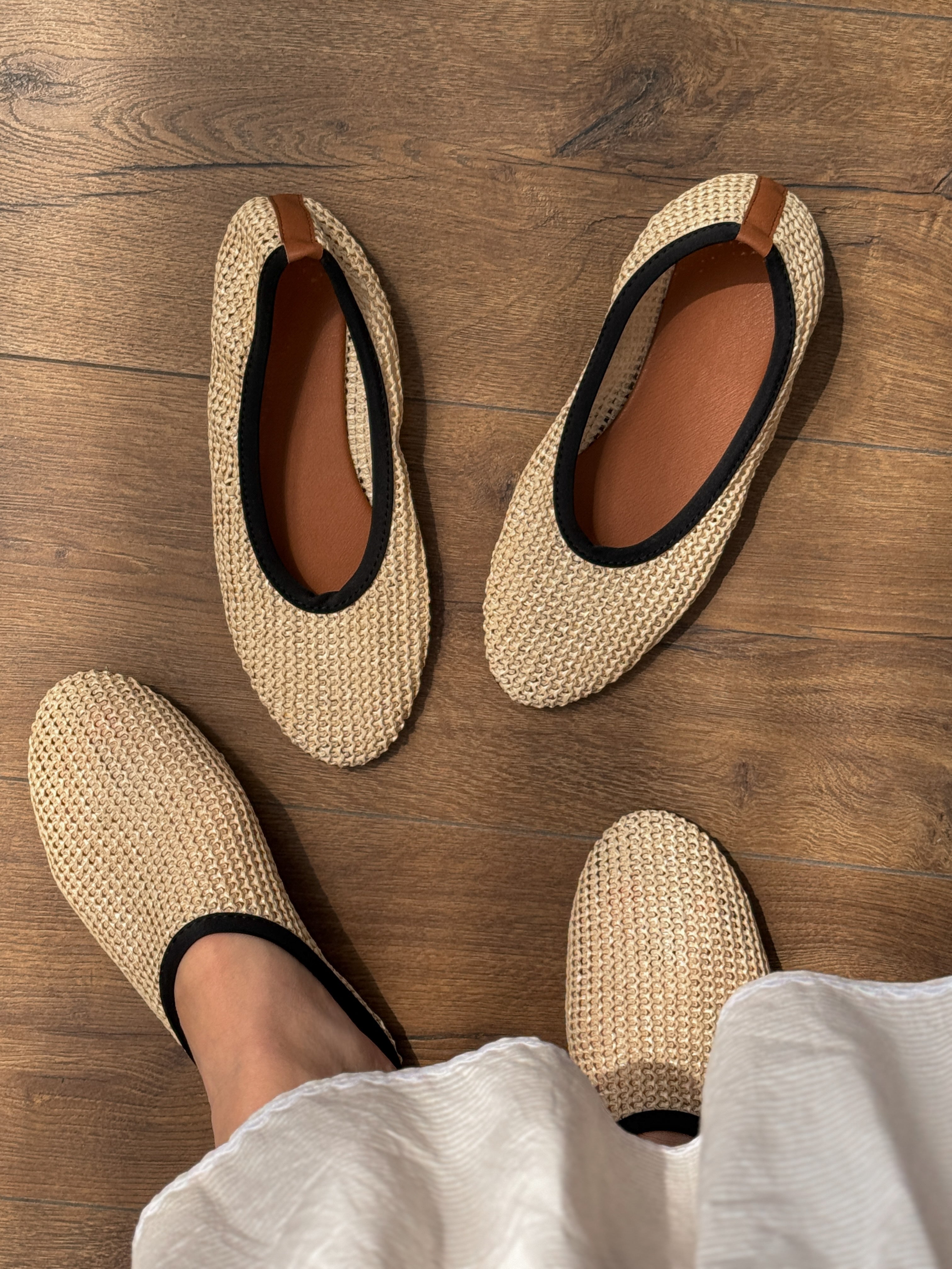 Mules women's shoes, woven milk PVC