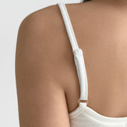 Rib knitwear Sleep dress milky