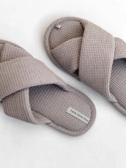 Women's slippers HS-VL waffle X gray