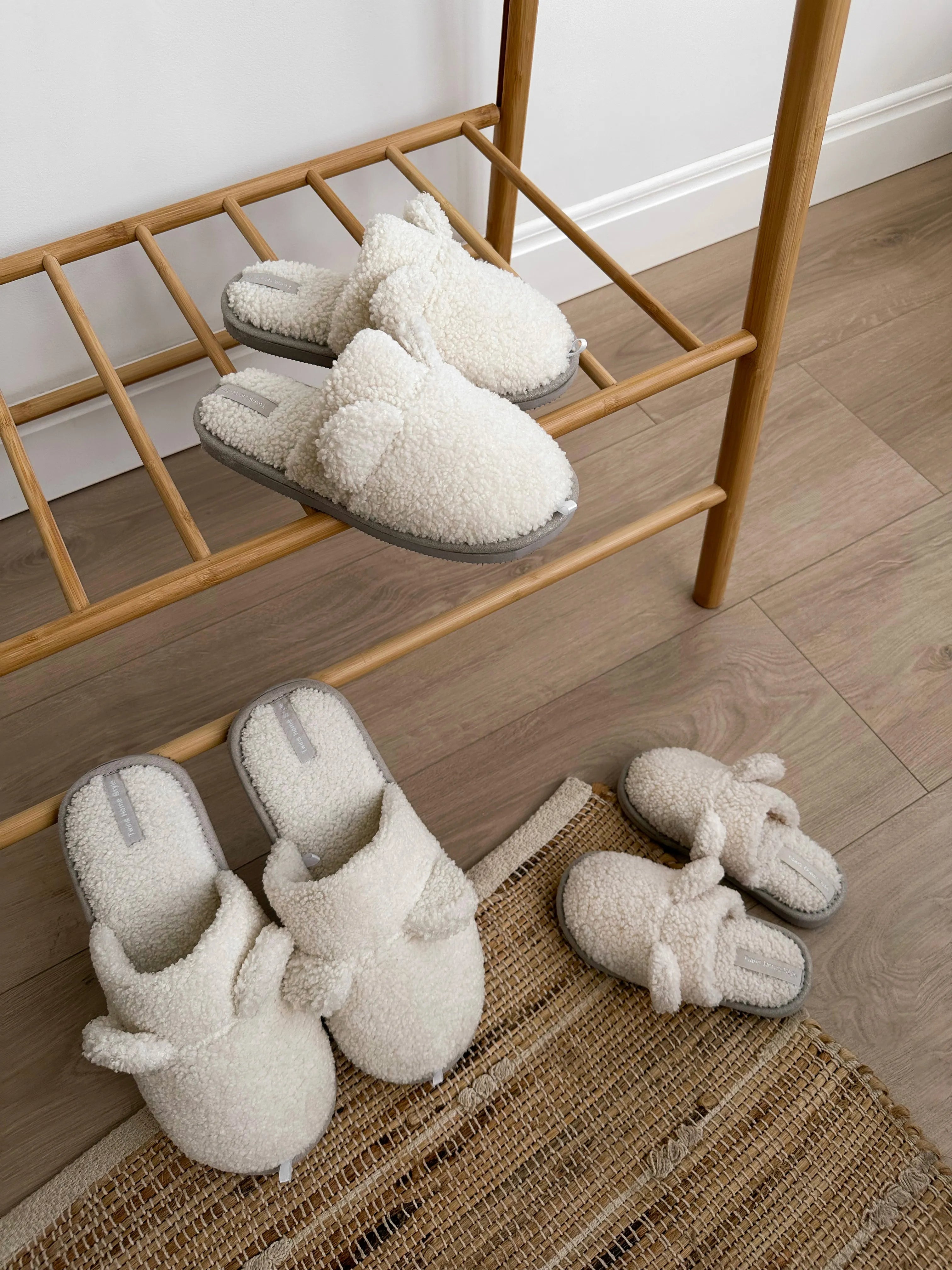 Men's slippers Teddy white