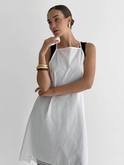 Apron cambric white one size