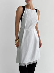 Apron cambric white one size