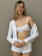 Ribbed longsleeve white