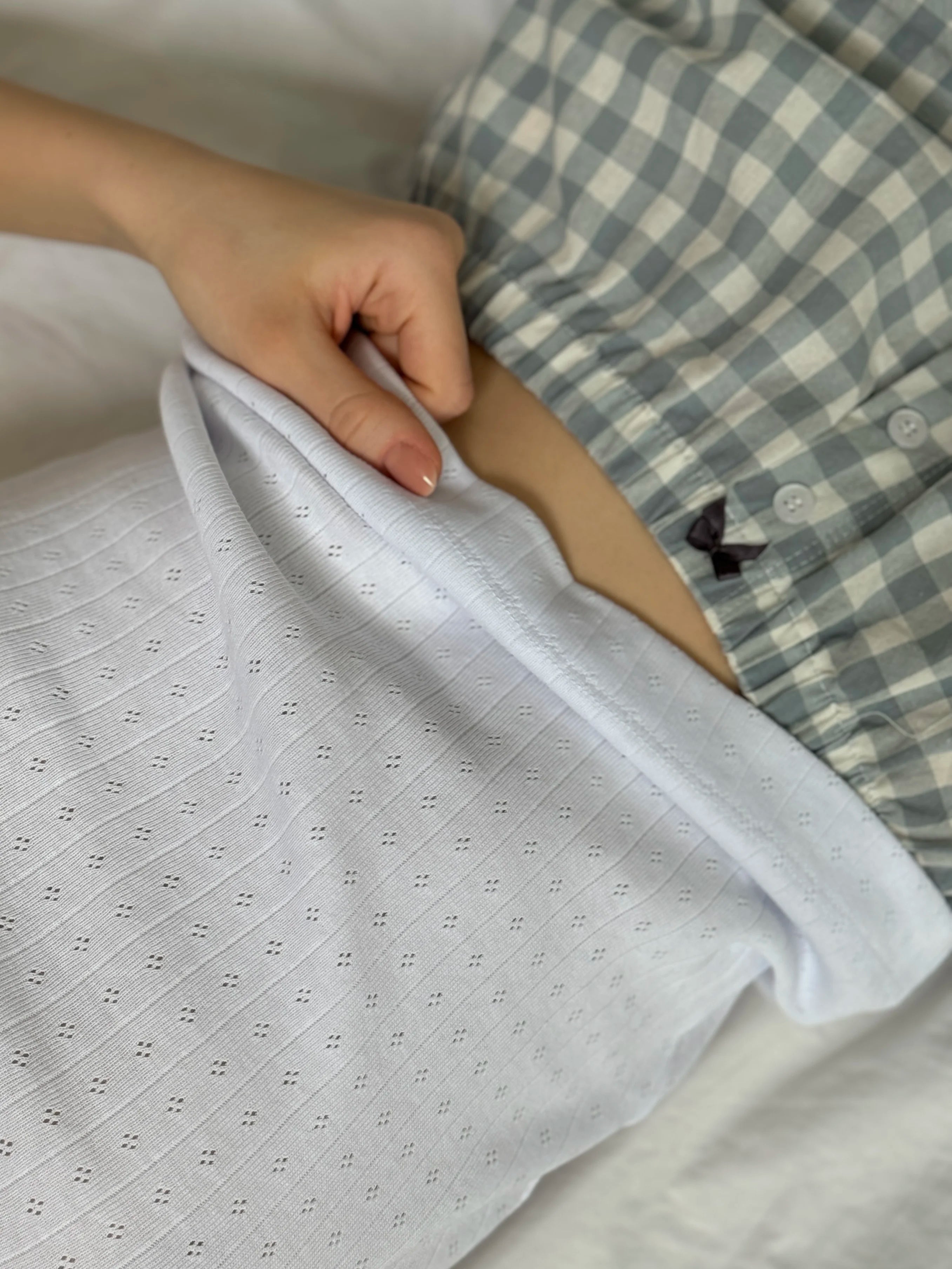Ribbed T-shirt white