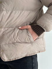 Puffed quilted mocha jacket "onesize"