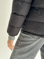 Puffed quilted black jacket "onesize"
