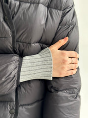Puffed quilted black jacket "onesize"