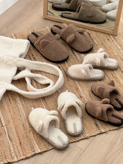Men's slippers Teddy brown