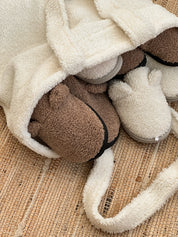 Men's slippers Teddy brown