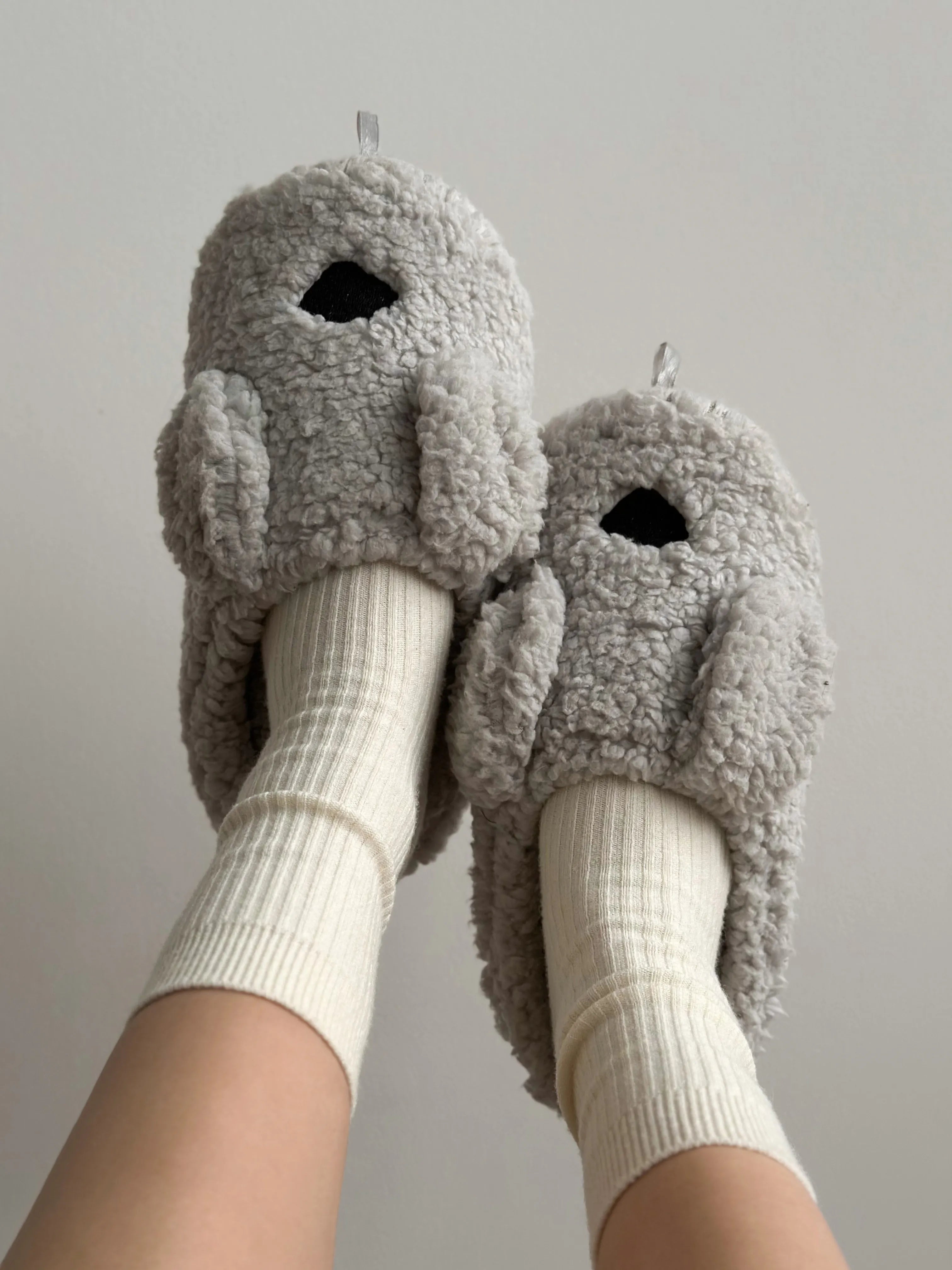 Women's slippers HS-LUX ANIMALS dog gray