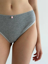Underwear panties Slips anthracite ribana