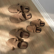 Men's slippers Teddy brown