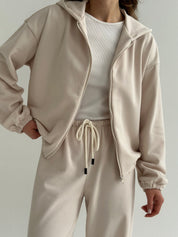 Suit Jacket and Pants 2-thread milky