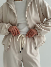 Suit Jacket and Pants 2-thread milky