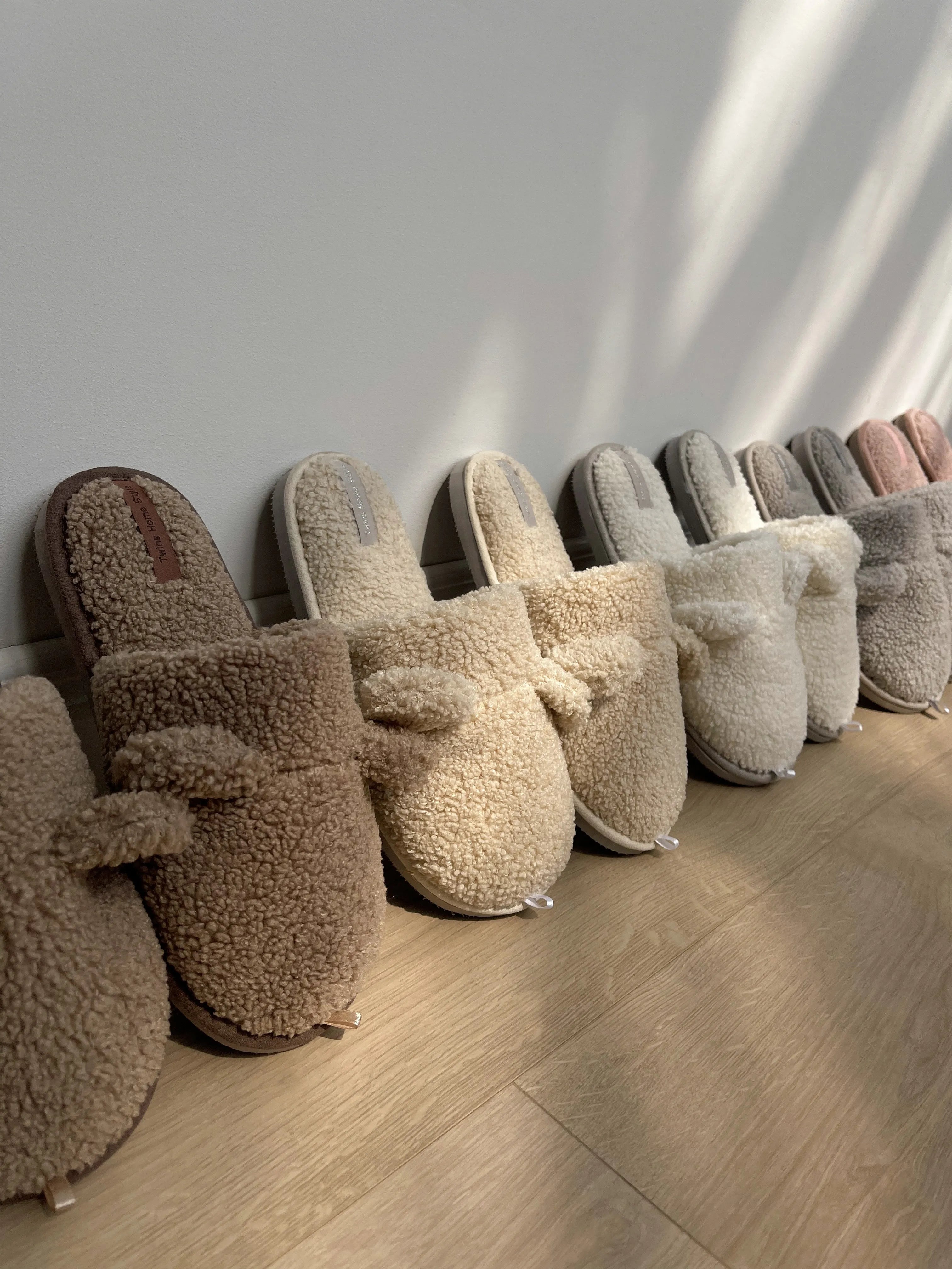 Men's slippers Teddy milk
