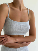Ribana strappy top grey