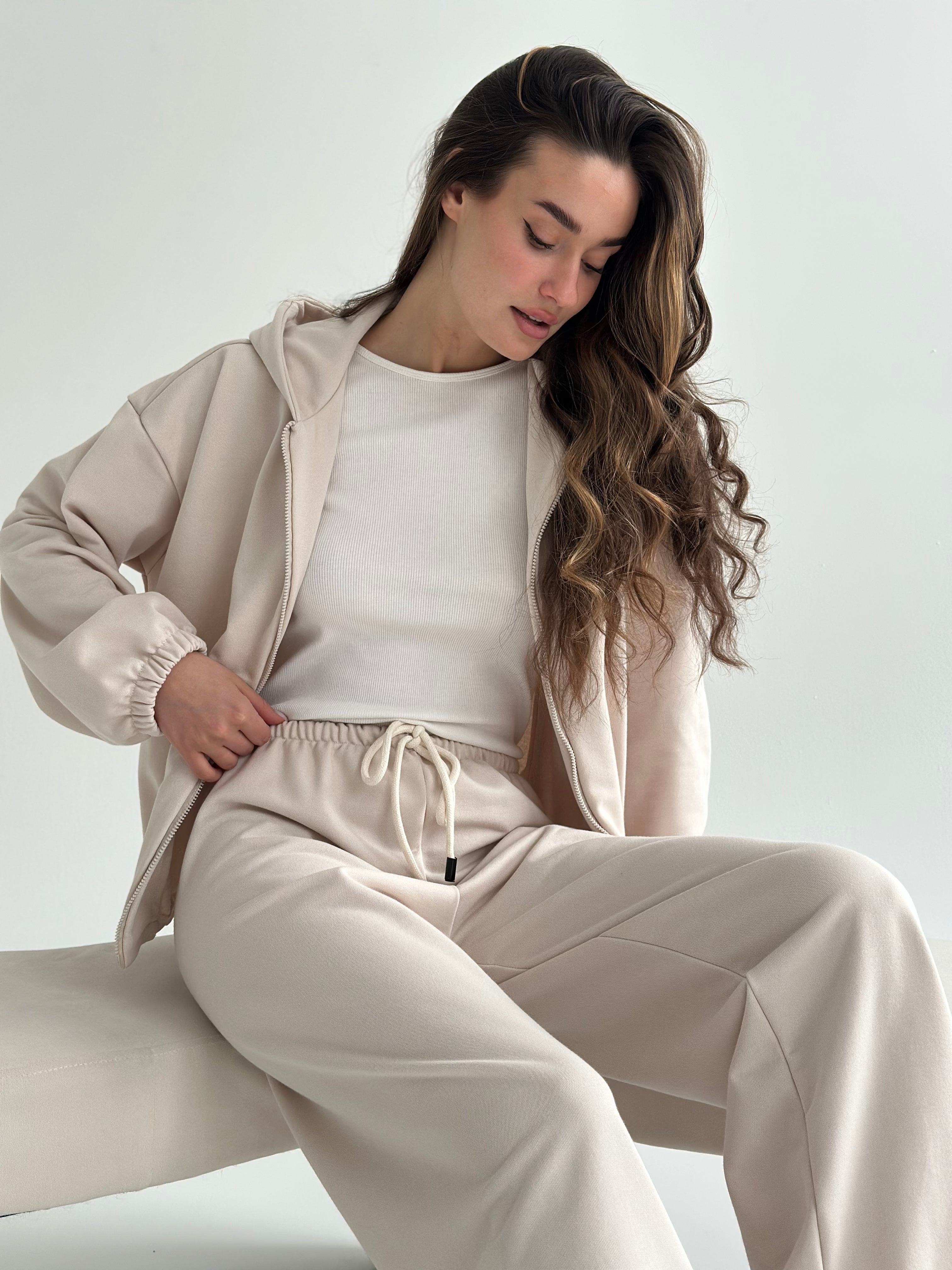 Suit Jacket and Pants 2-thread milky